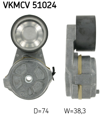SKF VKMCV 51024 Rullo tenditore, Cinghia Poly-V-Rullo tenditore, Cinghia Poly-V-Ricambi Euro